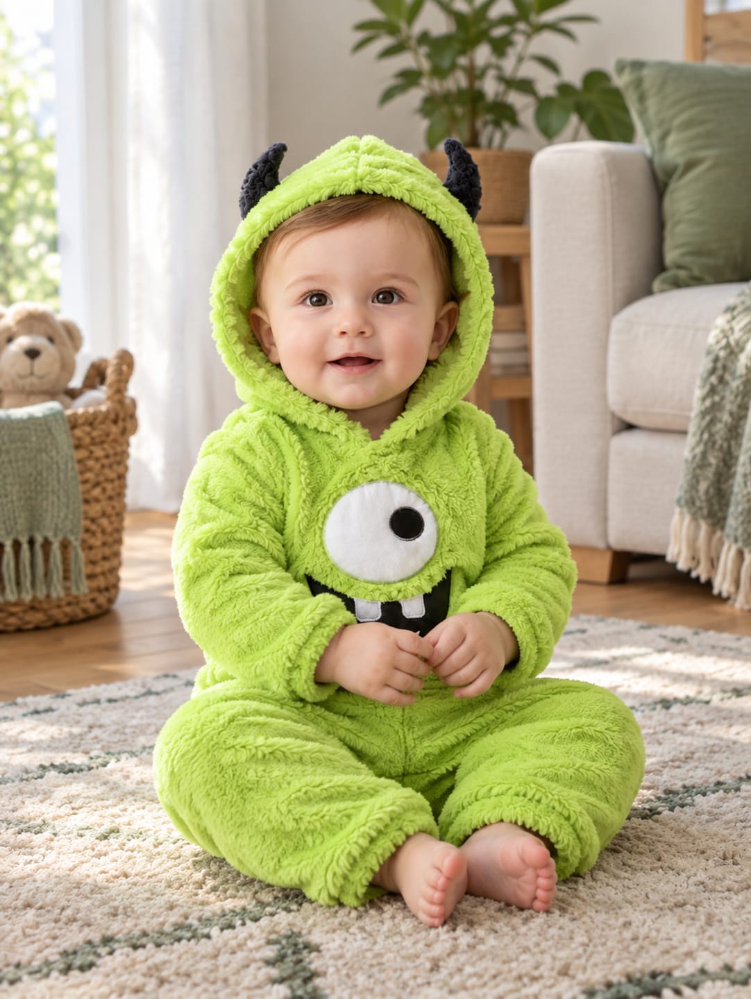 Customer photo review of CozyCuties™ Baby & Toddler Monster Jumpsuit