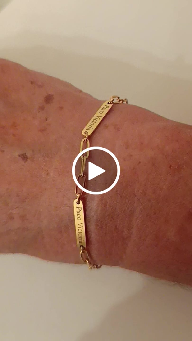 Customer video review of Pulsera Uniones - Personalizado
