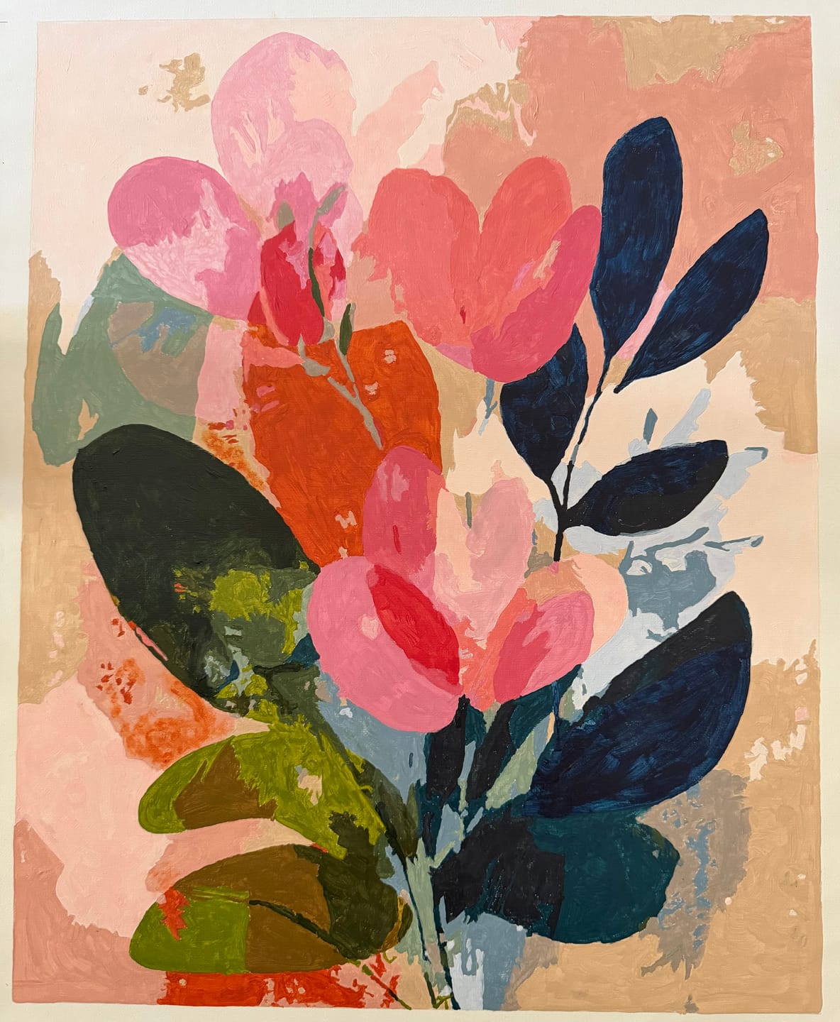 Customer photo review of Abstract Bloom | Paint by Number
