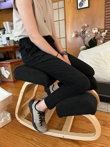 Customer photo review of Kneeling Chair For Better Posture