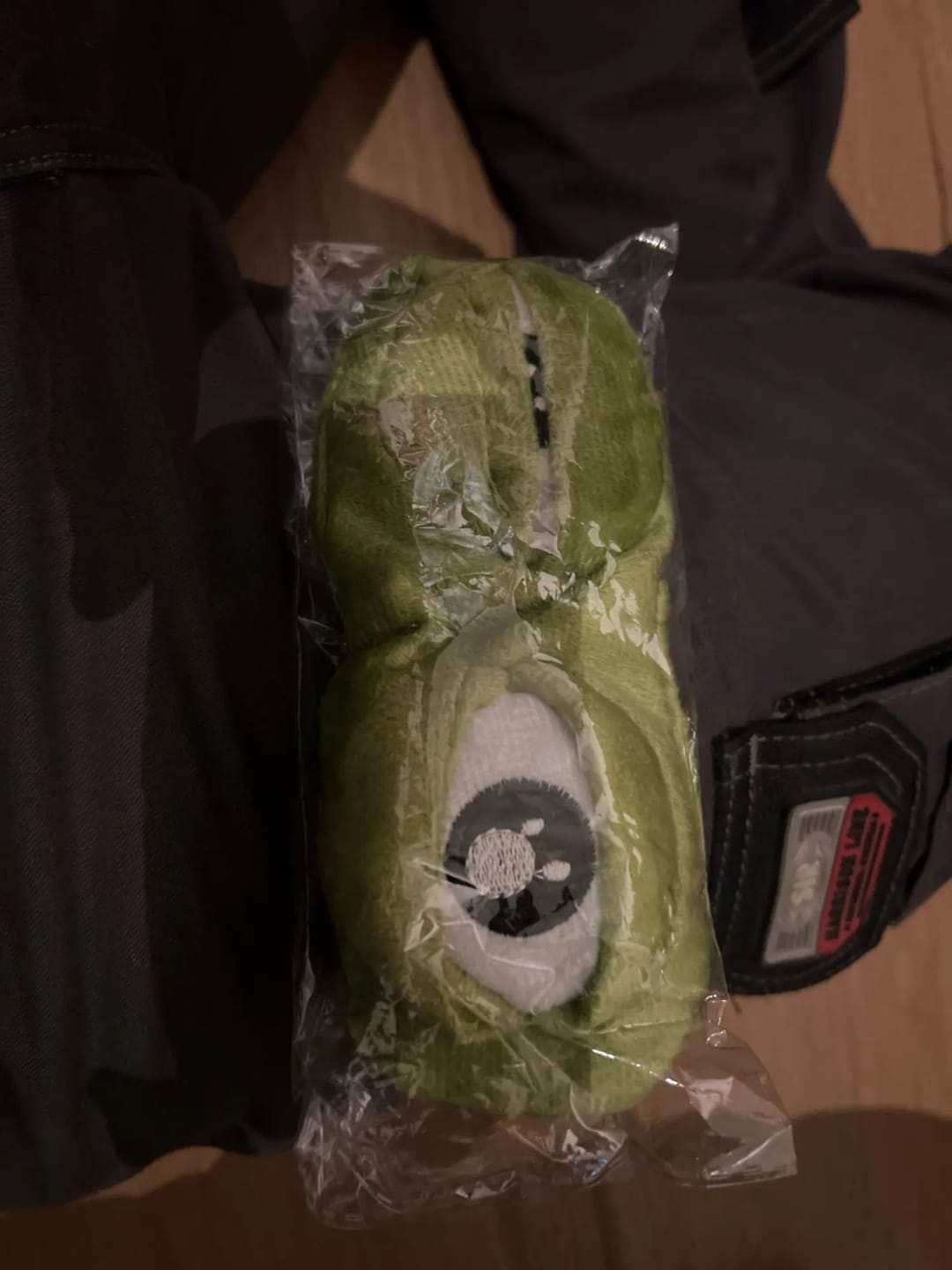 Customer photo review of Froggy's Ribbit Sleep Mask