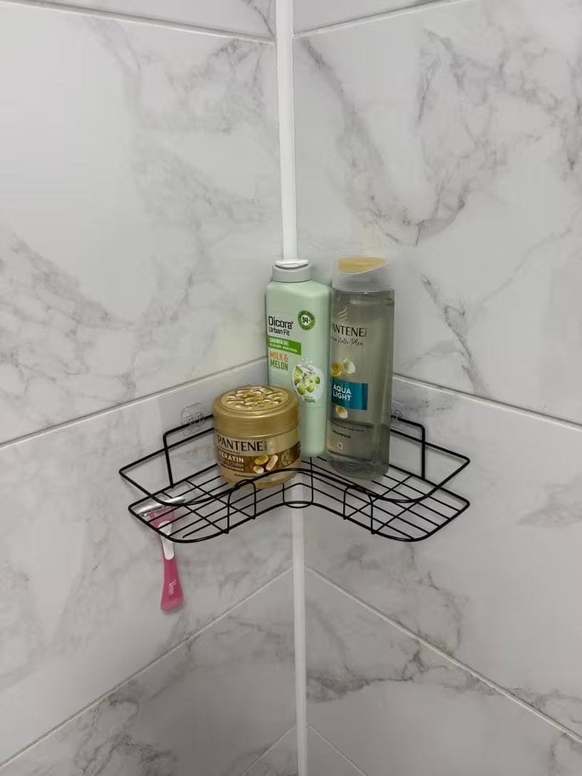 Customer photo review of EckoShelf | Duschablage Ecke ohne Bohren