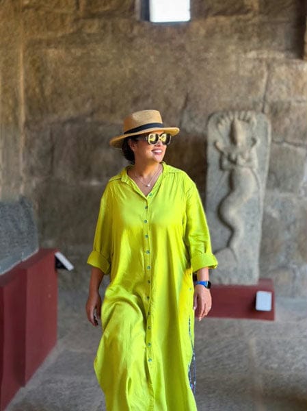 Customer photo review of Sunset Long Shirt Dress
