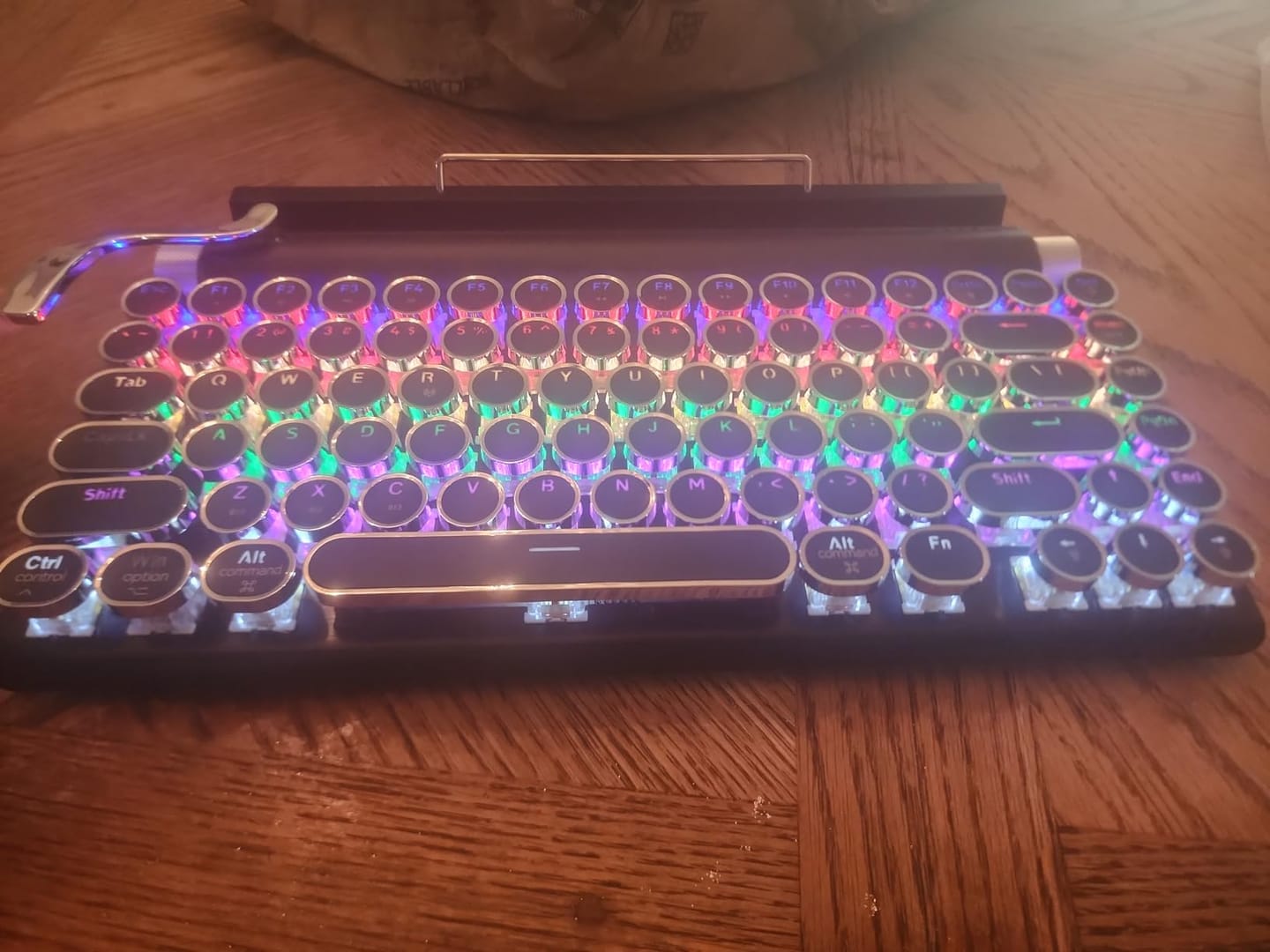 Customer photo review of TW1867 Retro typewriter keyboard black
