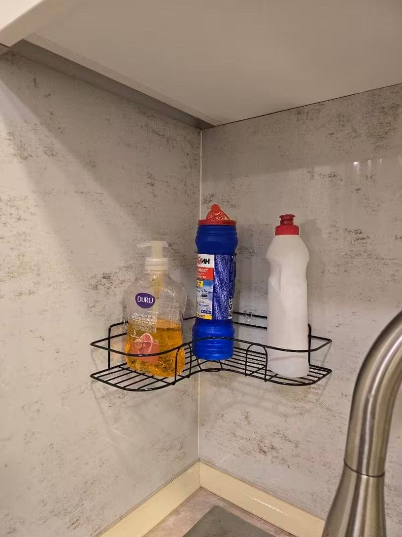 Customer photo review of EckoShelf | Duschablage Ecke ohne Bohren