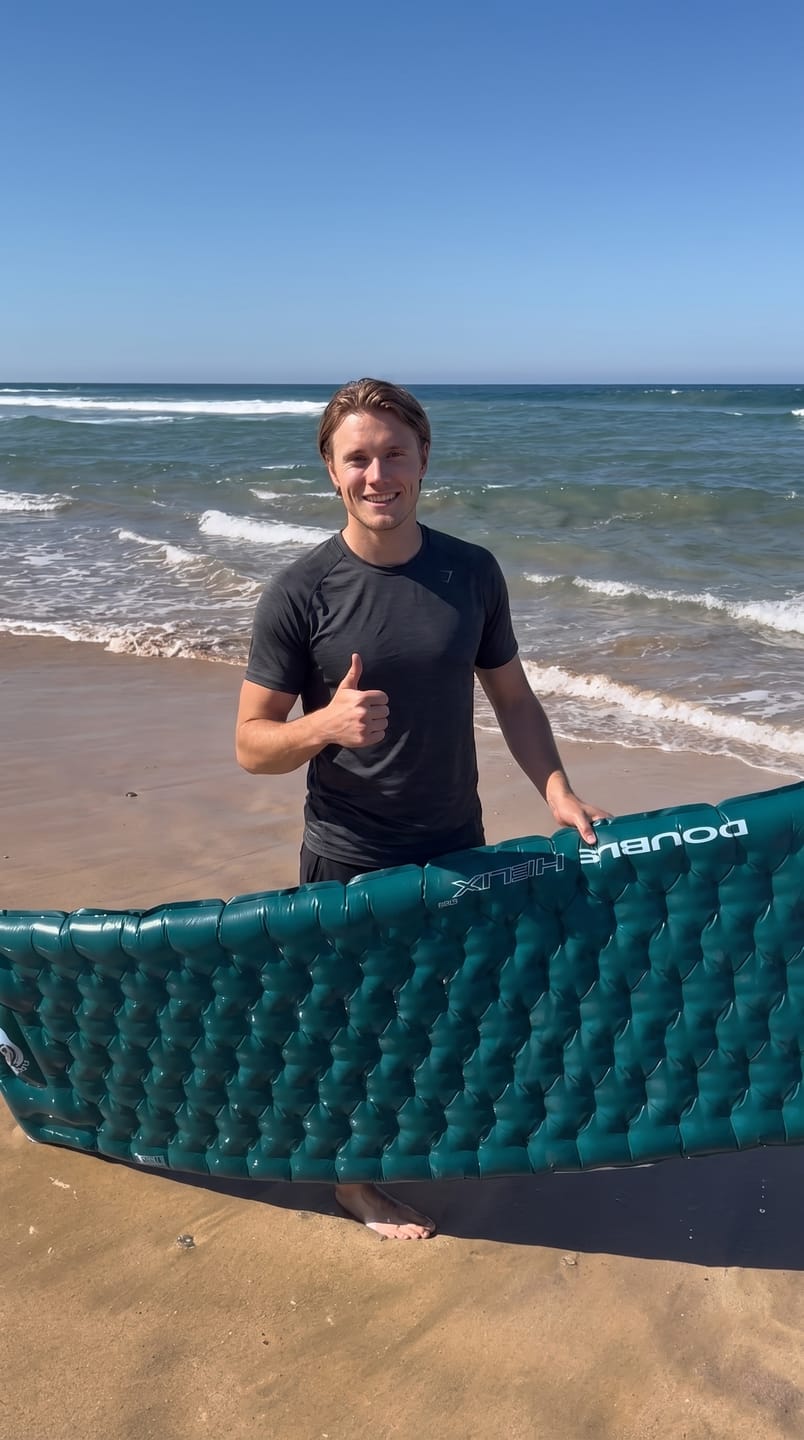 Customer photo review of Double Helix Sleeping Pad