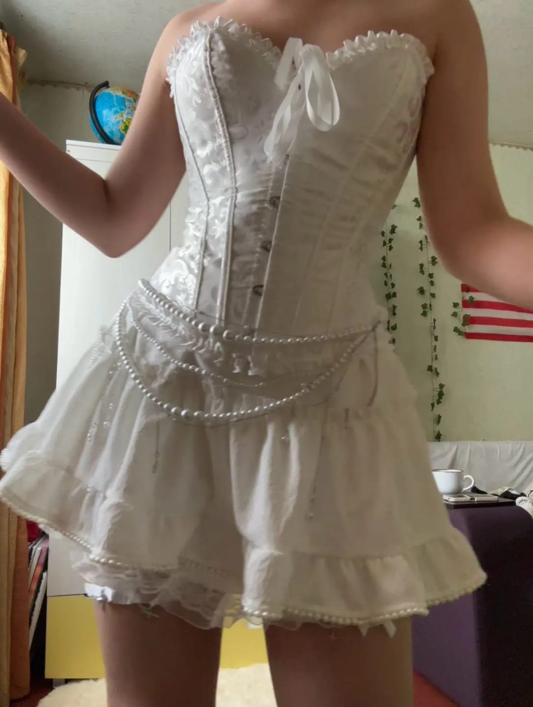 Customer photo review of Victorian Jacquard Corset