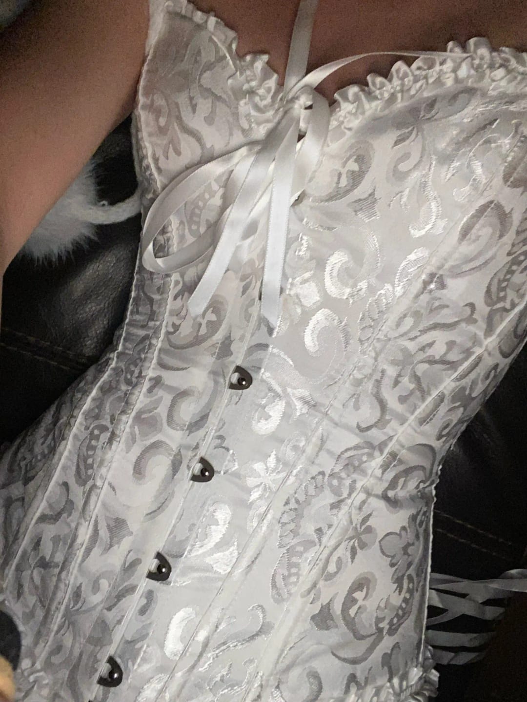 Customer photo review of Victorian Jacquard Corset