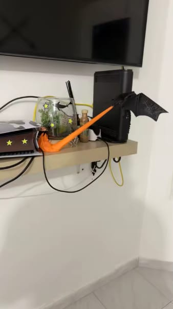 Customer photo review of DragonFlame™ – Lámpara Dragón 3D