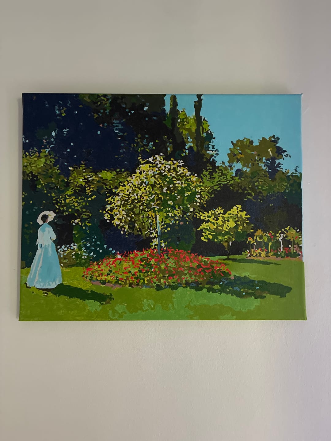 Customer photo review of Dame en blanc au jardin - Monet