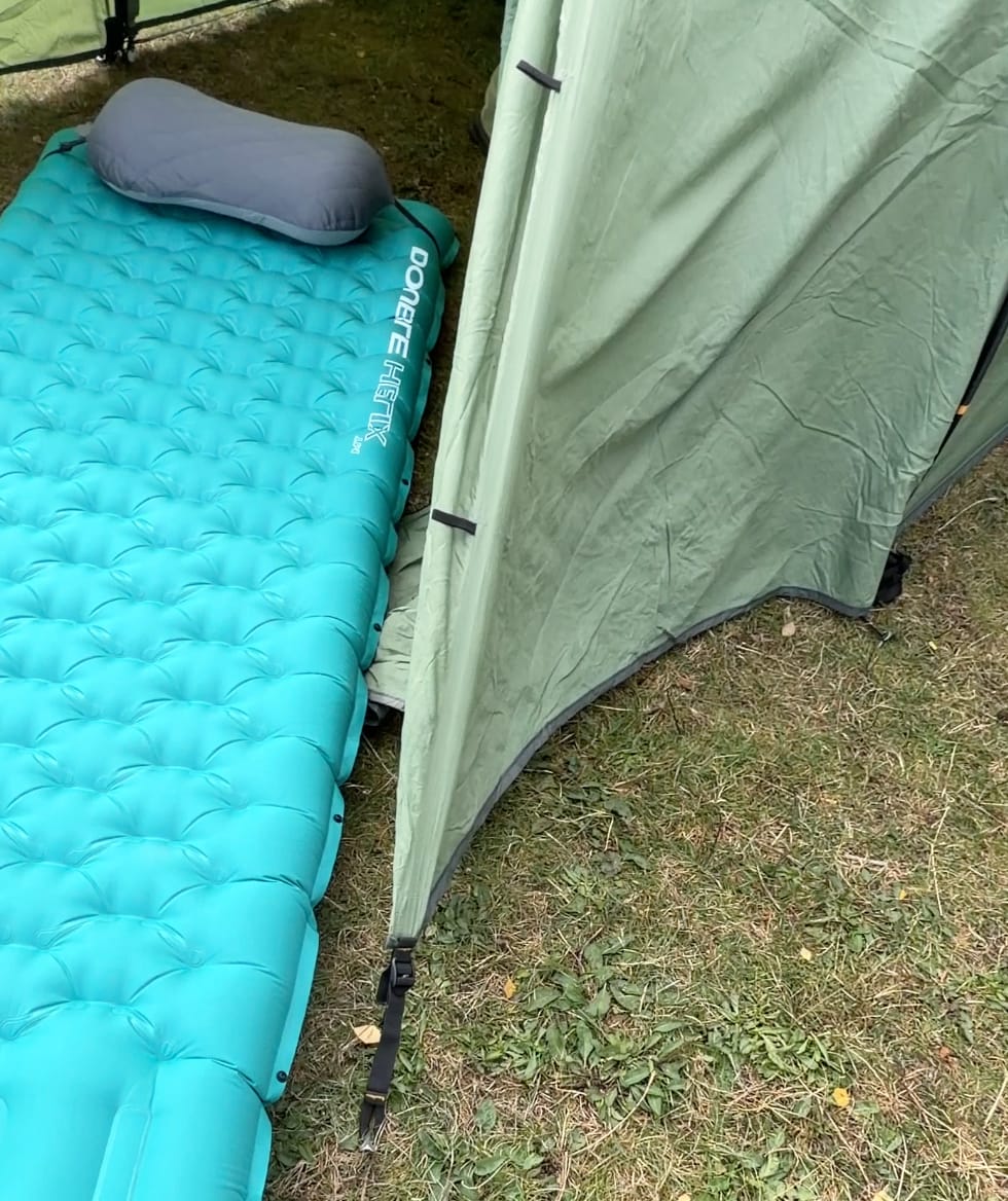 Customer photo review of Double Helix Sleeping Pad