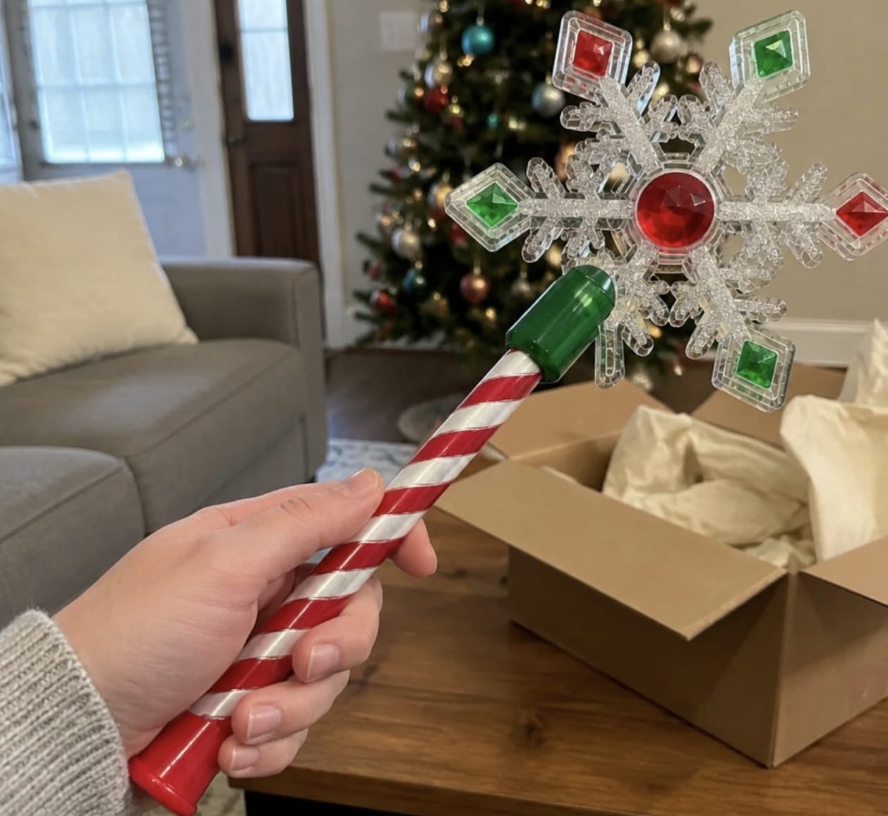 Customer photo review of JingleTap™ Christmas Card Wand