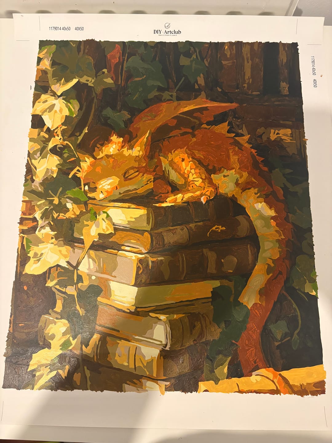 Customer photo review of The Quiet Guardian | Paint by Number