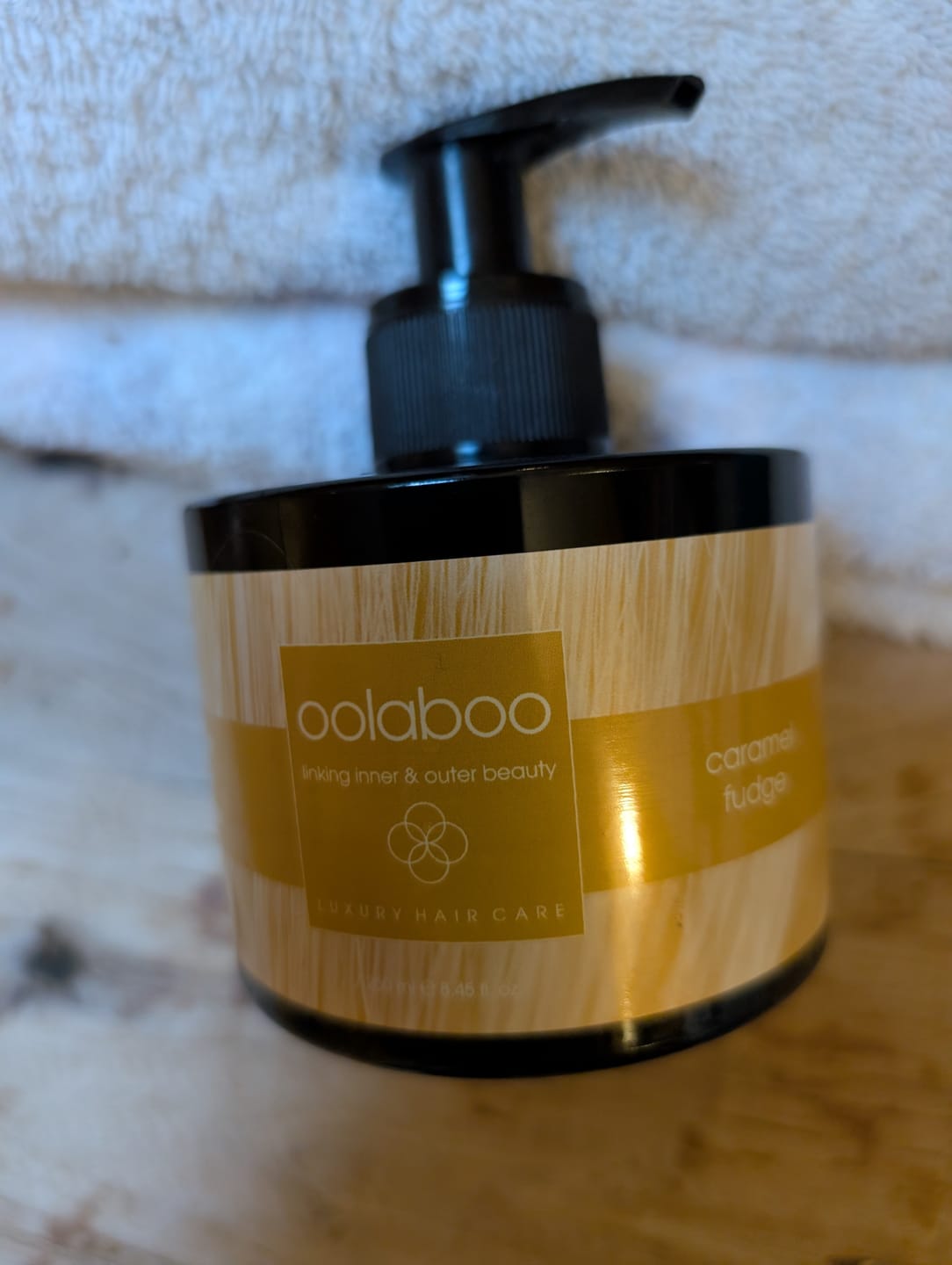 Customer photo review of color in mask caramel fudge 250 ml