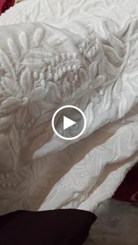 Customer video review of White Chikankari Cutwork Rayon Palazzo
