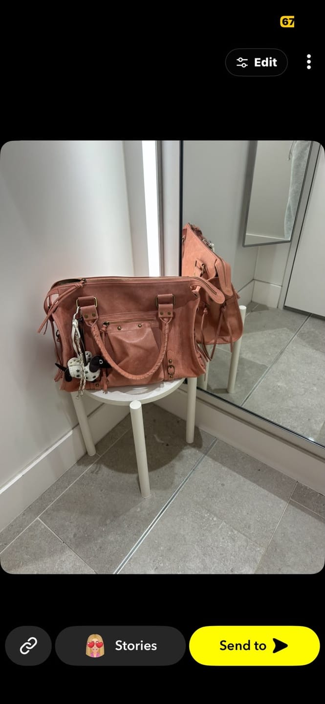 Customer photo review of It girl bag coral