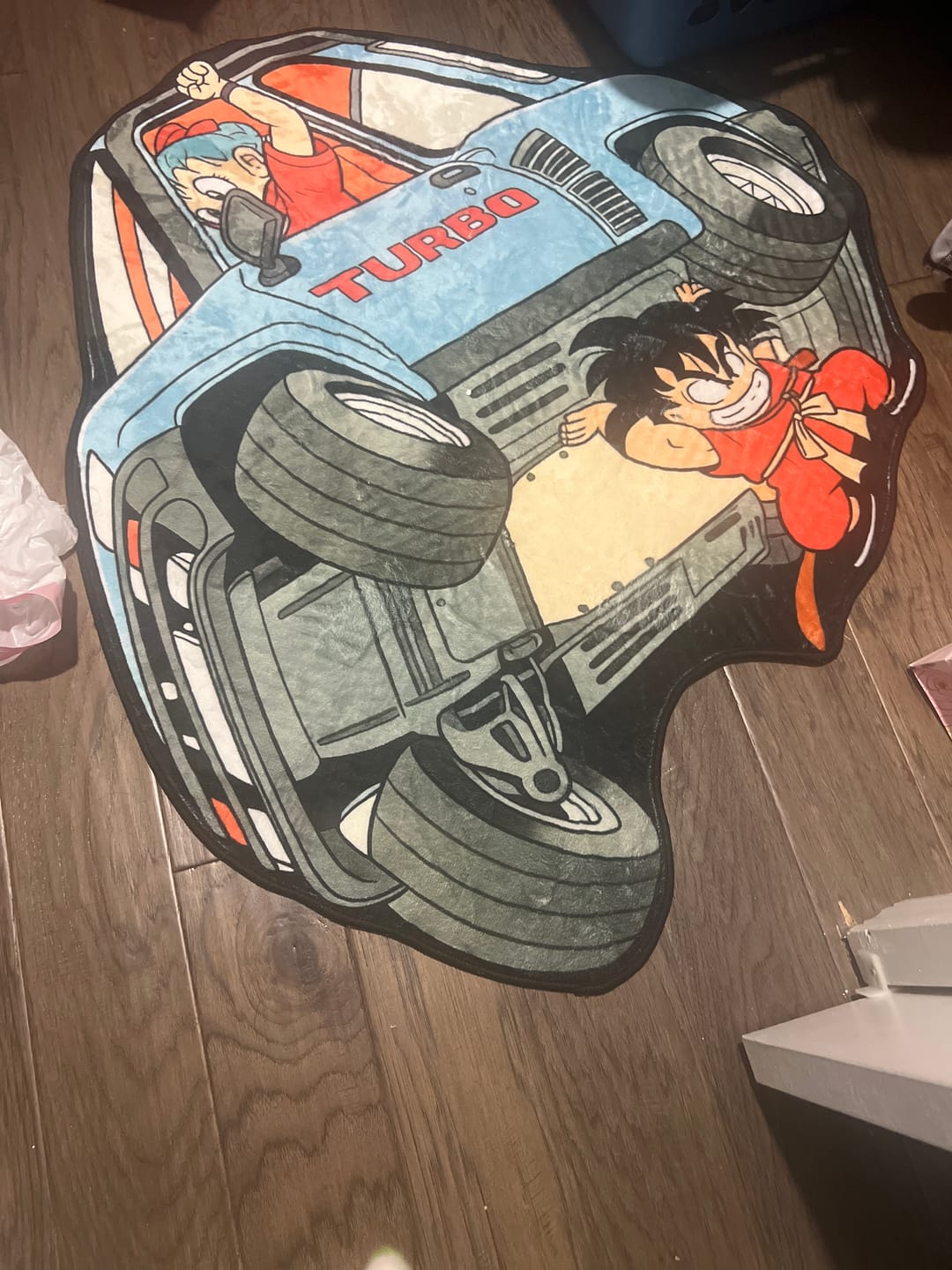 Customer photo review of Goku and Bulma Rug