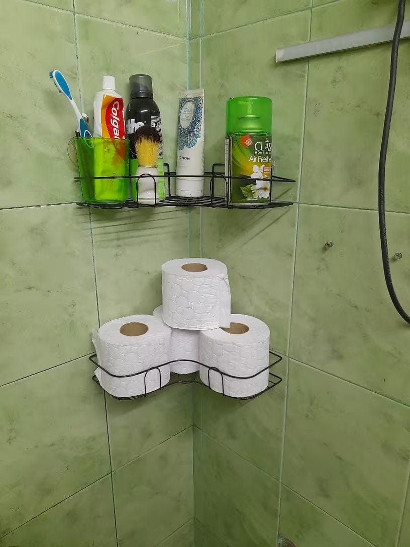 Customer photo review of EckoShelf | Duschablage Ecke ohne Bohren