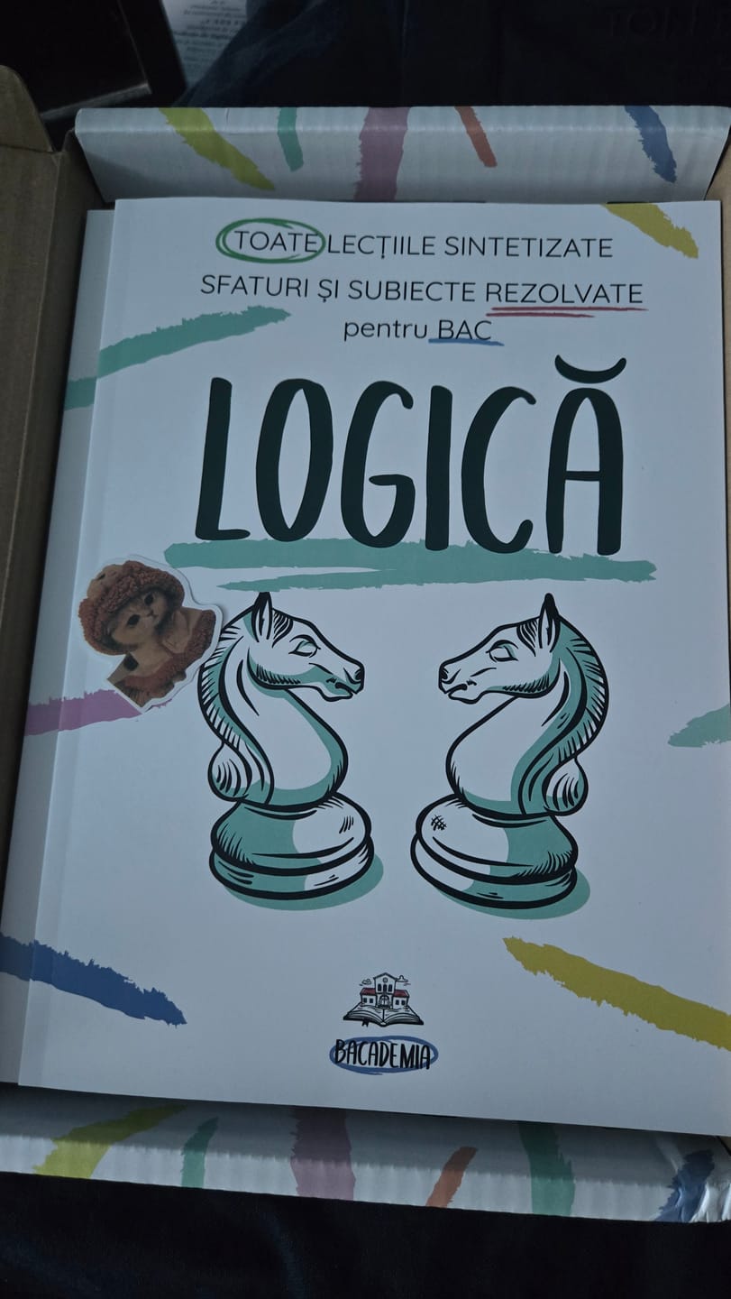 Customer photo review of Pachet Bacalaureat (Română + Istorie + Logică) Bacademia