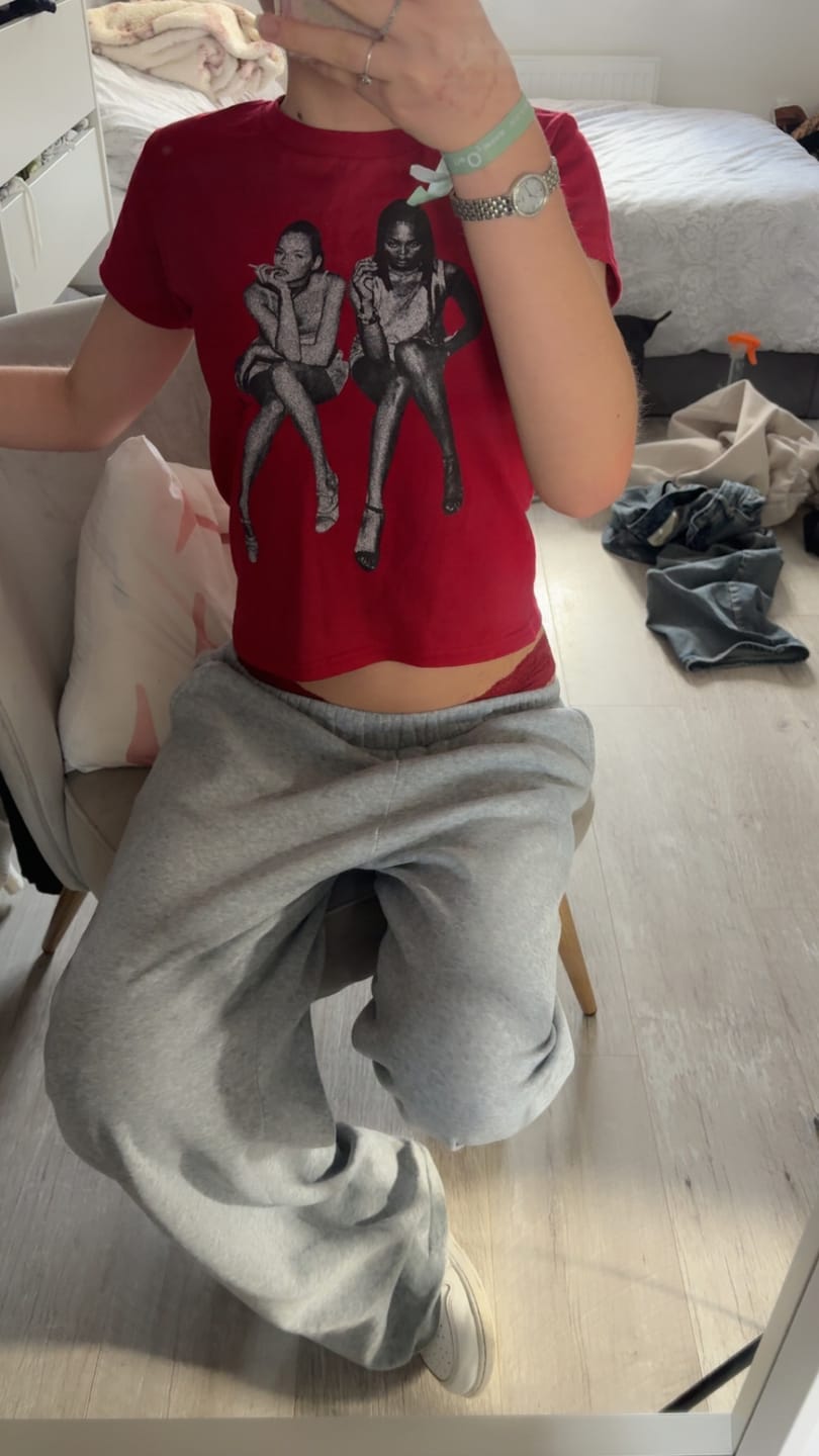 Customer photo review of after party baby tee
