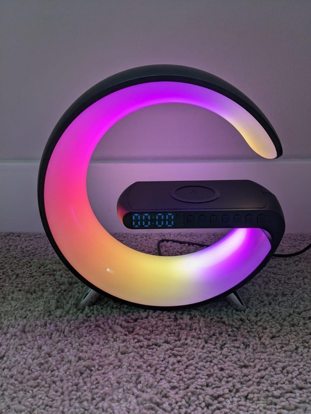 Customer photo review of Lumina Living G-Shaped Smart Lamp & Charger