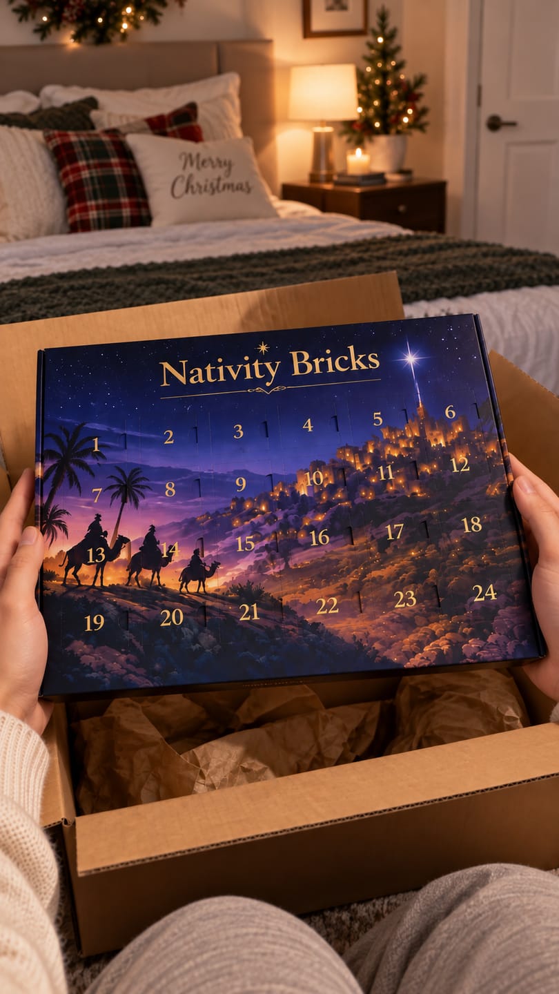 Customer photo review of Advent Calendar Nativity Scene