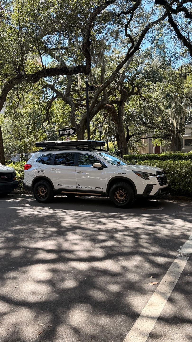 Customer photo review of OPENROAD Aluminum Hard Shell Roof Top Tent - EdgeRoof Series
