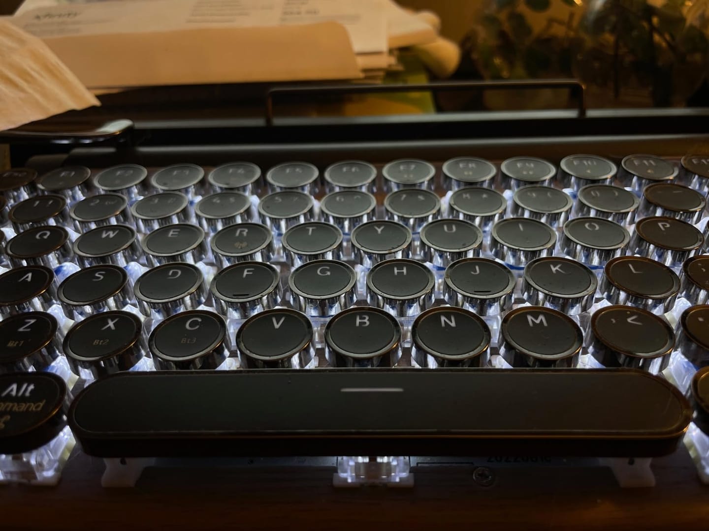 Customer photo review of TW1867 Retro typewriter keyboard black
