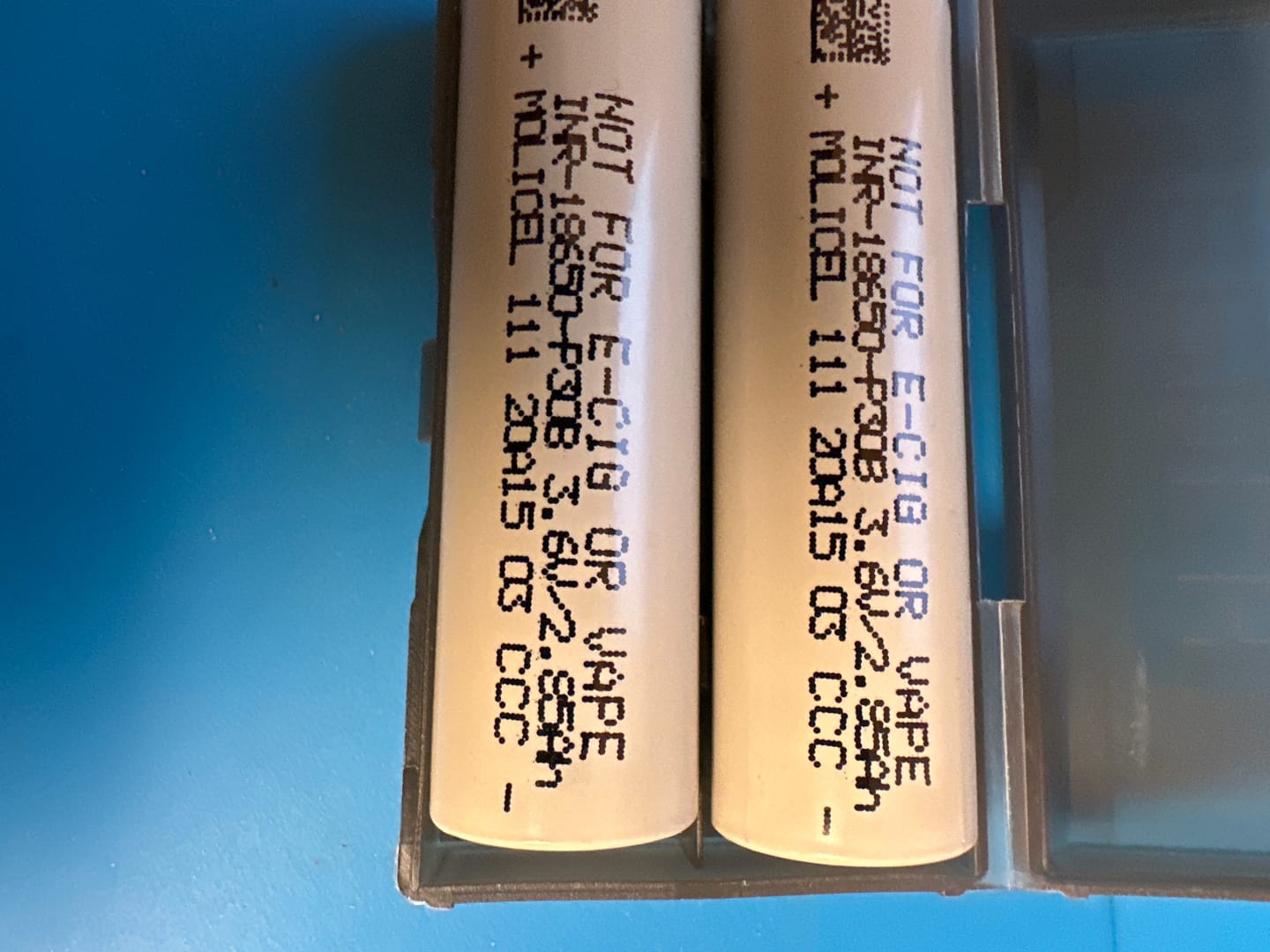 Customer photo review of Molicel P30B 18650 3000mAh 36A Battery