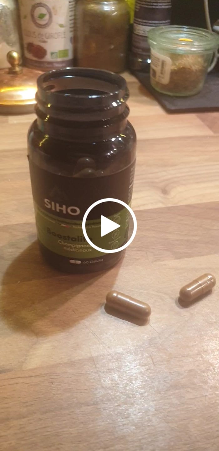 Customer video review of Boostalife, extrait bio de 3 champignons: reishi, chaga et héricium