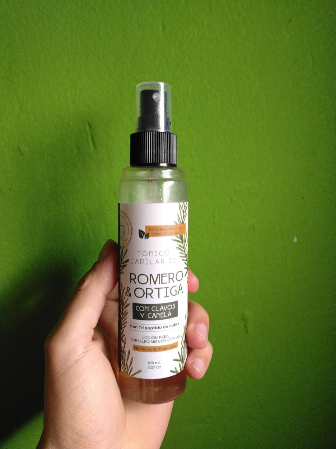 Customer photo review of Tónico Capilar de Romero  · Crecimiento y Anticaída