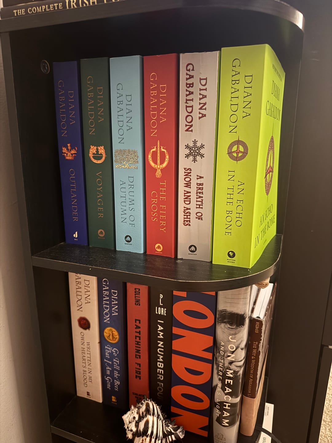 Customer photo review of Outlander Nine Books - By Diana Gabaldon - Trade Paperback