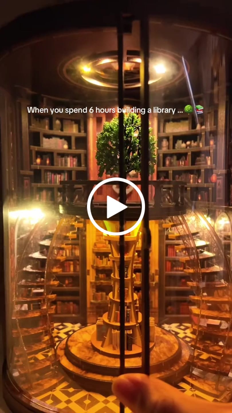 Customer video review of Circular archive of knowledge | Wisdom rings book repository kit