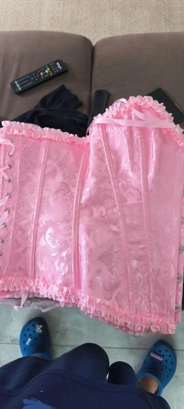 Customer photo review of Victorian Jacquard Corset