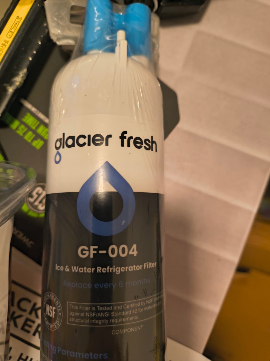 Customer photo review of GlacierFresh Replacement for Whirlpool 4396841 Filter 3 - NSF Certified EDR3RXD1
