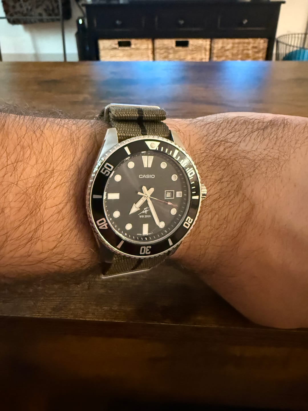 Customer photo review of Five Eye Nylon Watch Strap - Stripe