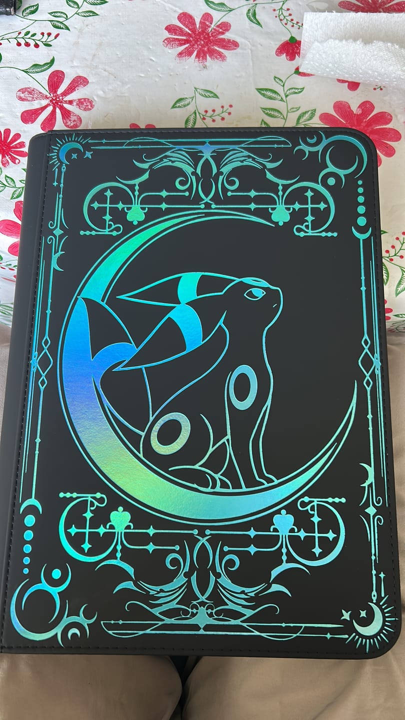 Customer photo review of Lunar Shadow Shiny 9-Pocket Trading Card Binder