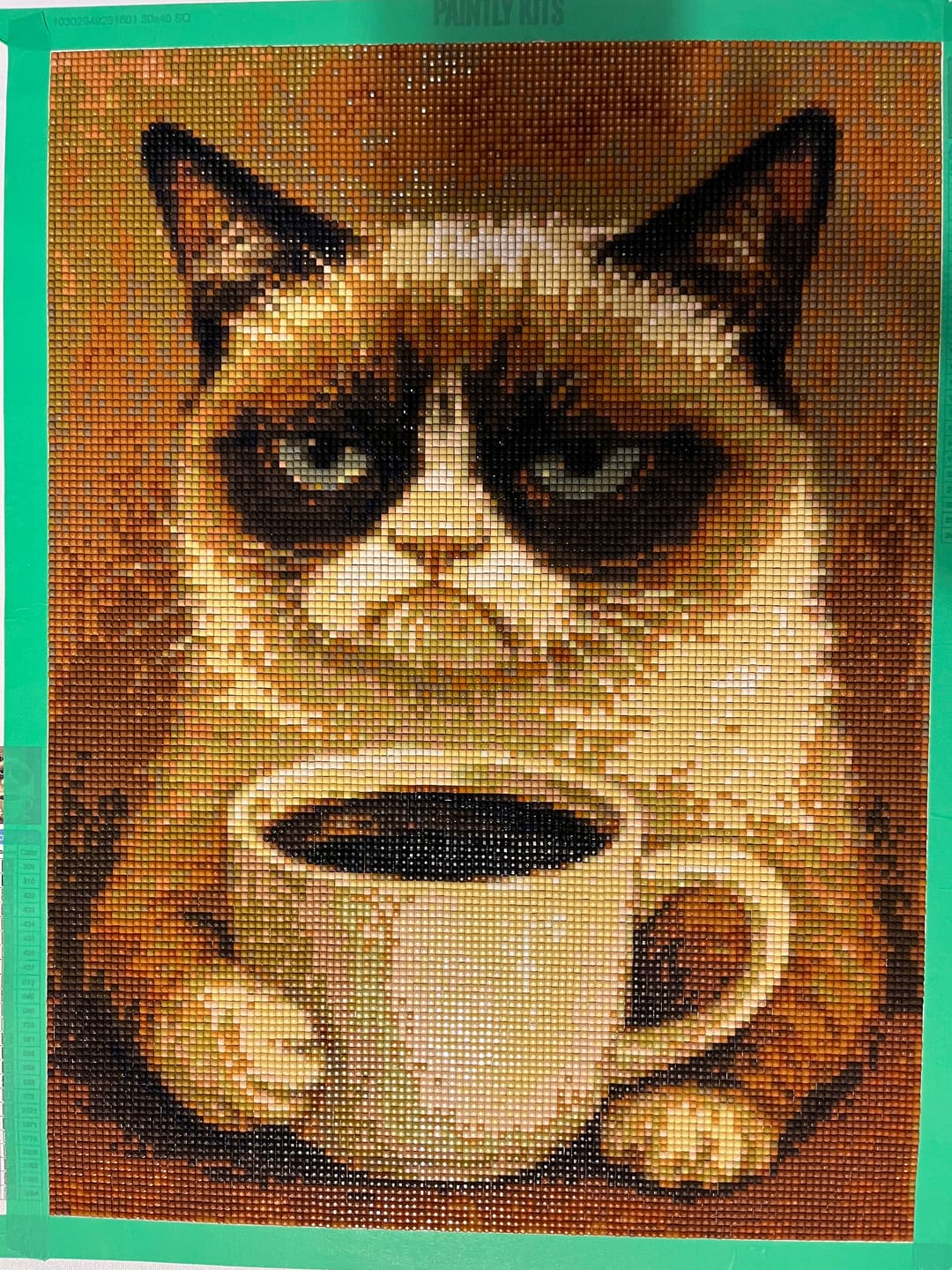 Customer photo review of Grumpy Cat, Coffee Mug (Diamond Painting)