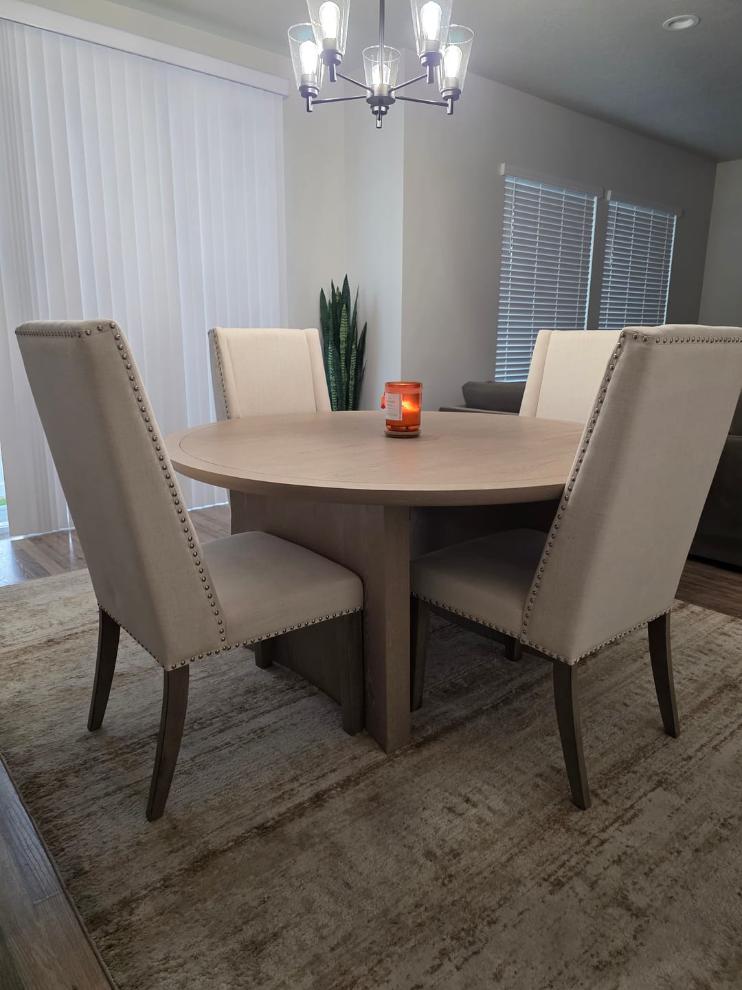 Customer photo review of Mandy 60" Round Dining Table