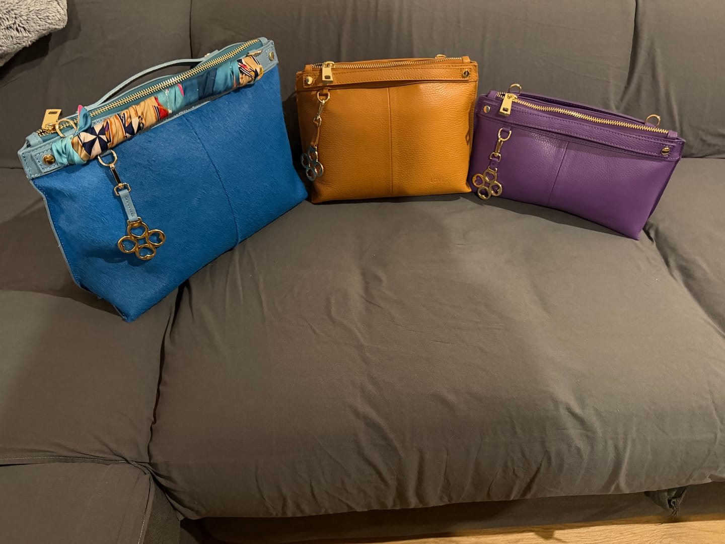 Customer photo review of BORSA MINI SOFY PELLE CUOIO