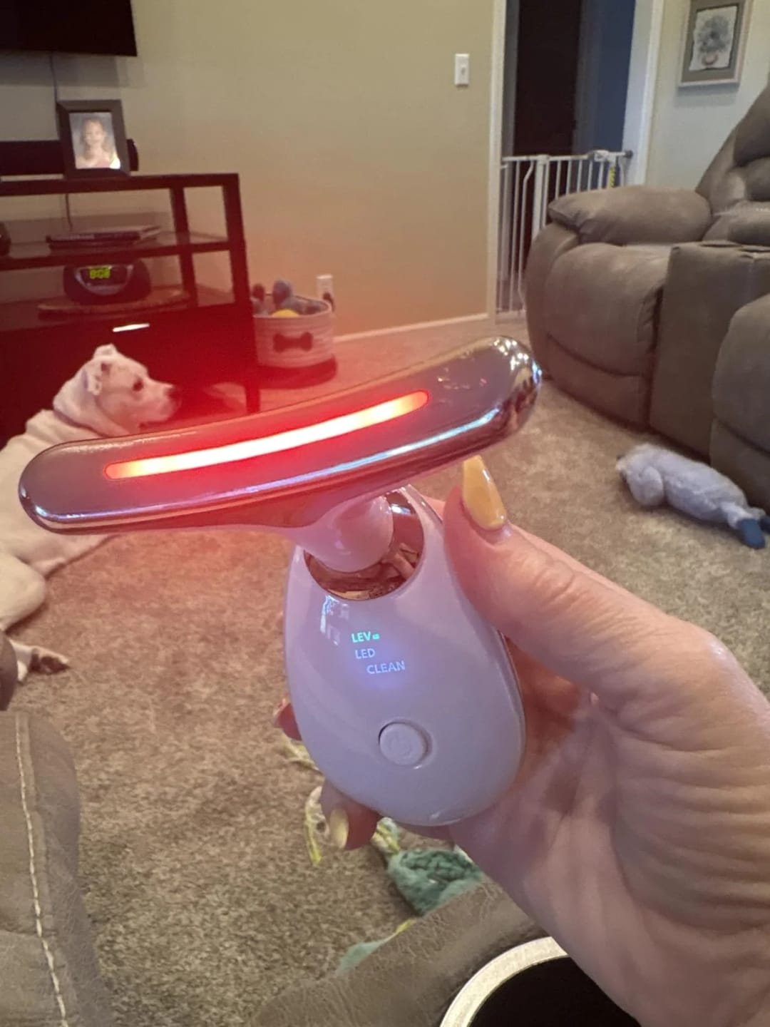 Customer photo review of Masajeador Facial LED Auvran™