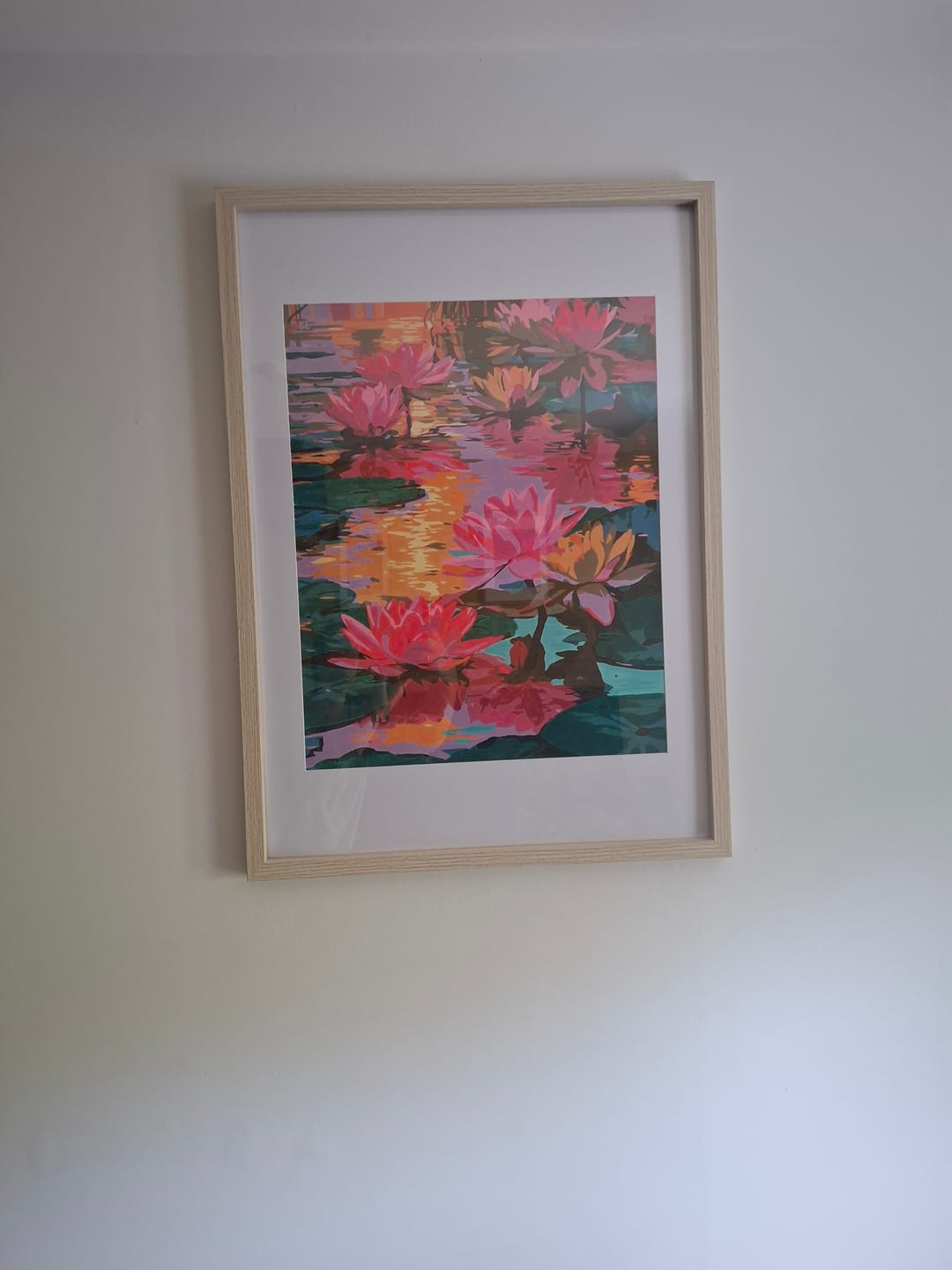 Customer photo review of Sunset Lilies | Paint by Number