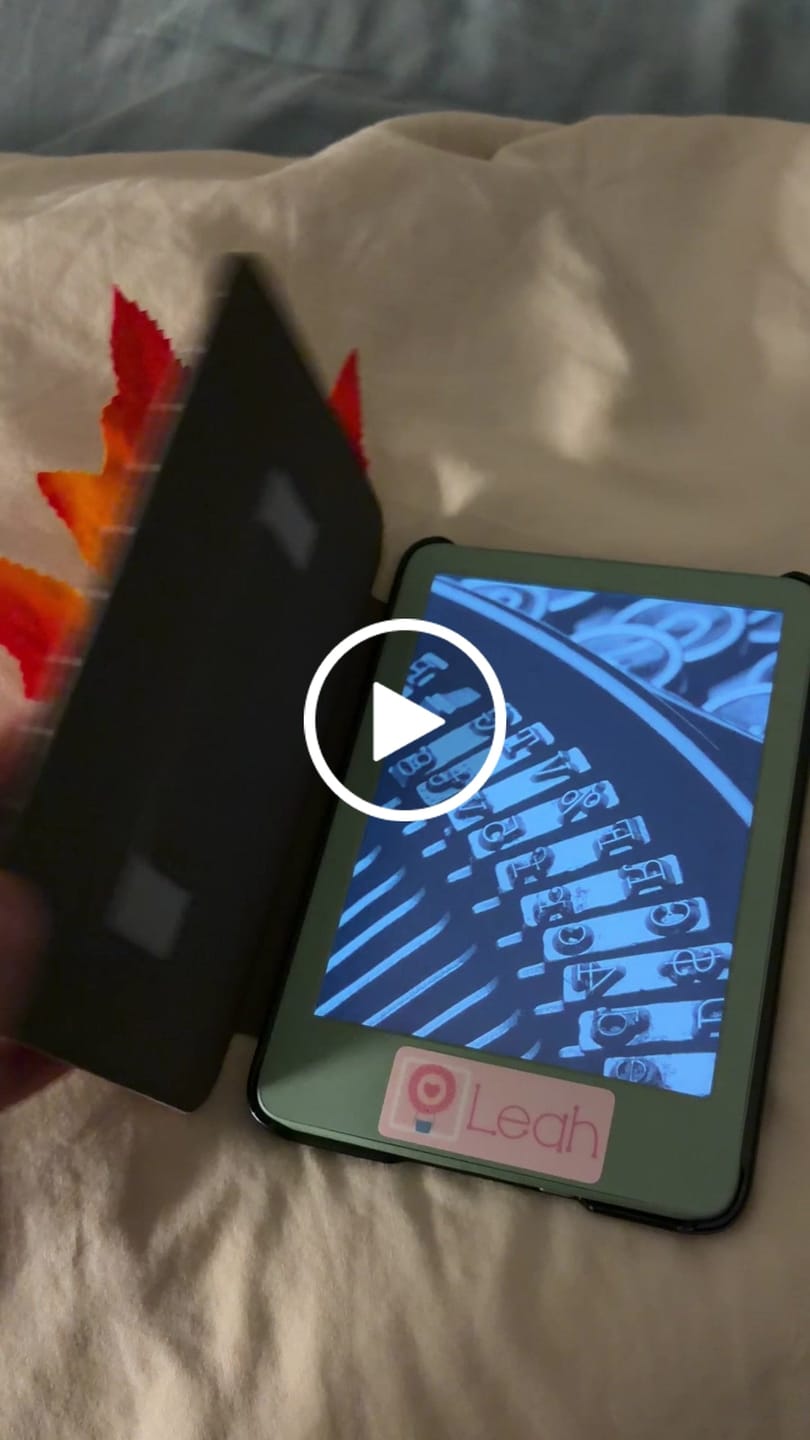 Customer video review of Ditsy Brown E-Reader Case