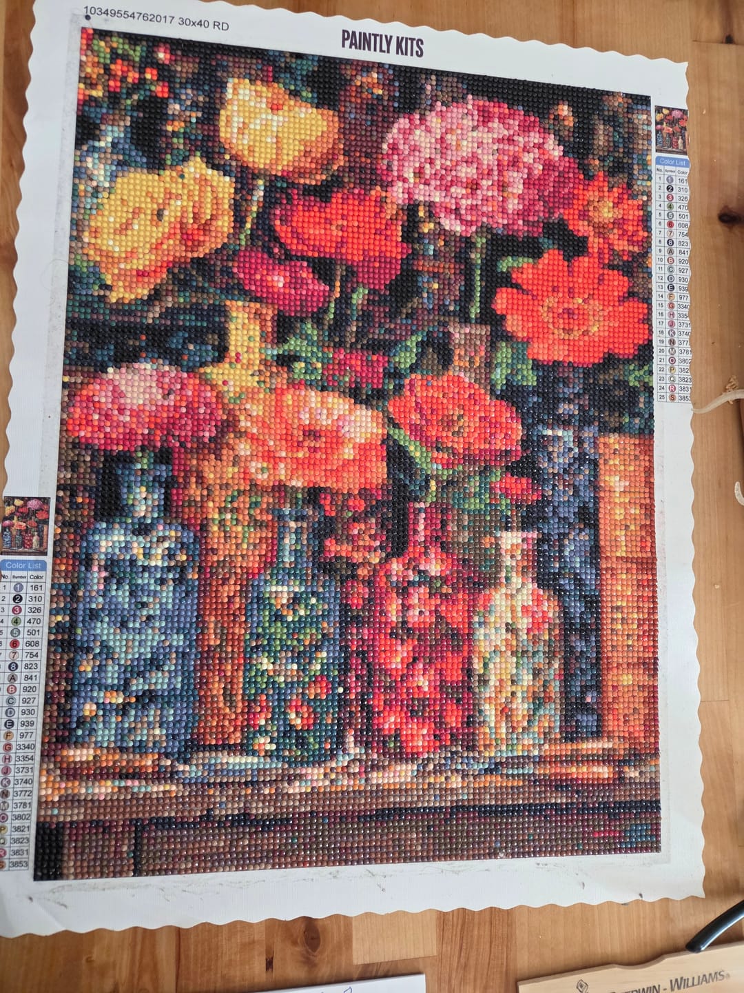 Customer photo review of Floral Glass Atelier (Diamond Painting)
