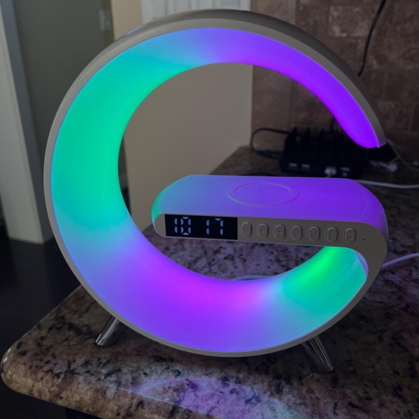 Customer photo review of Lumina Living G-Shaped Smart Lamp & Charger