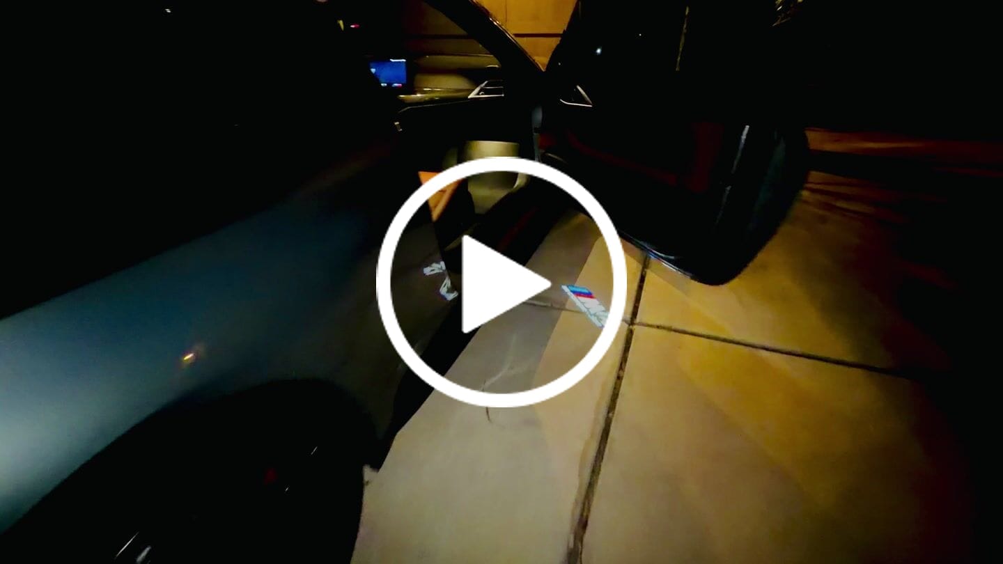 Customer video review of BMW LED DOOR LIGHTS