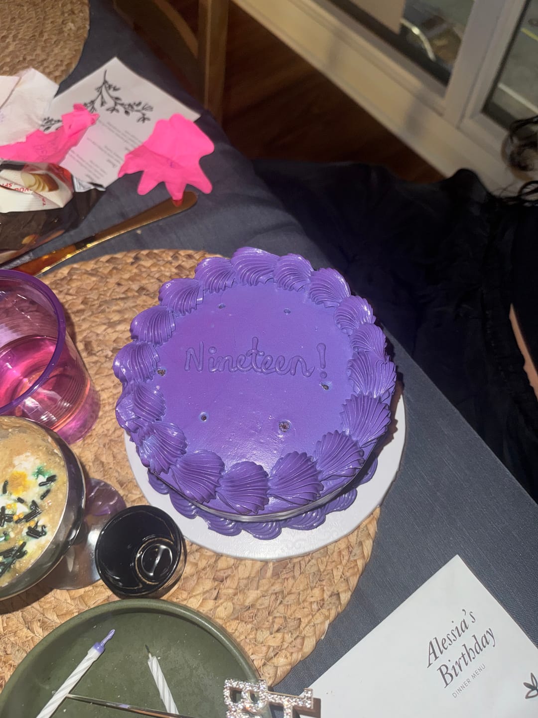 Customer photo review of Monochrome Message Cake