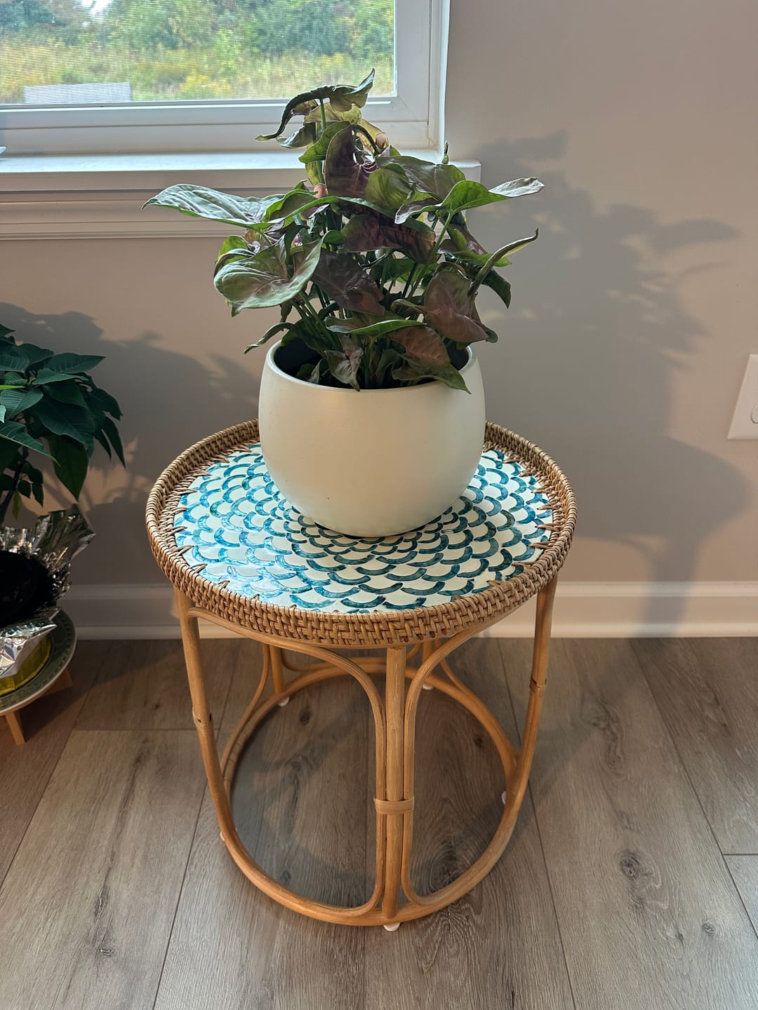 Customer photo review of Bloom Rattan Table