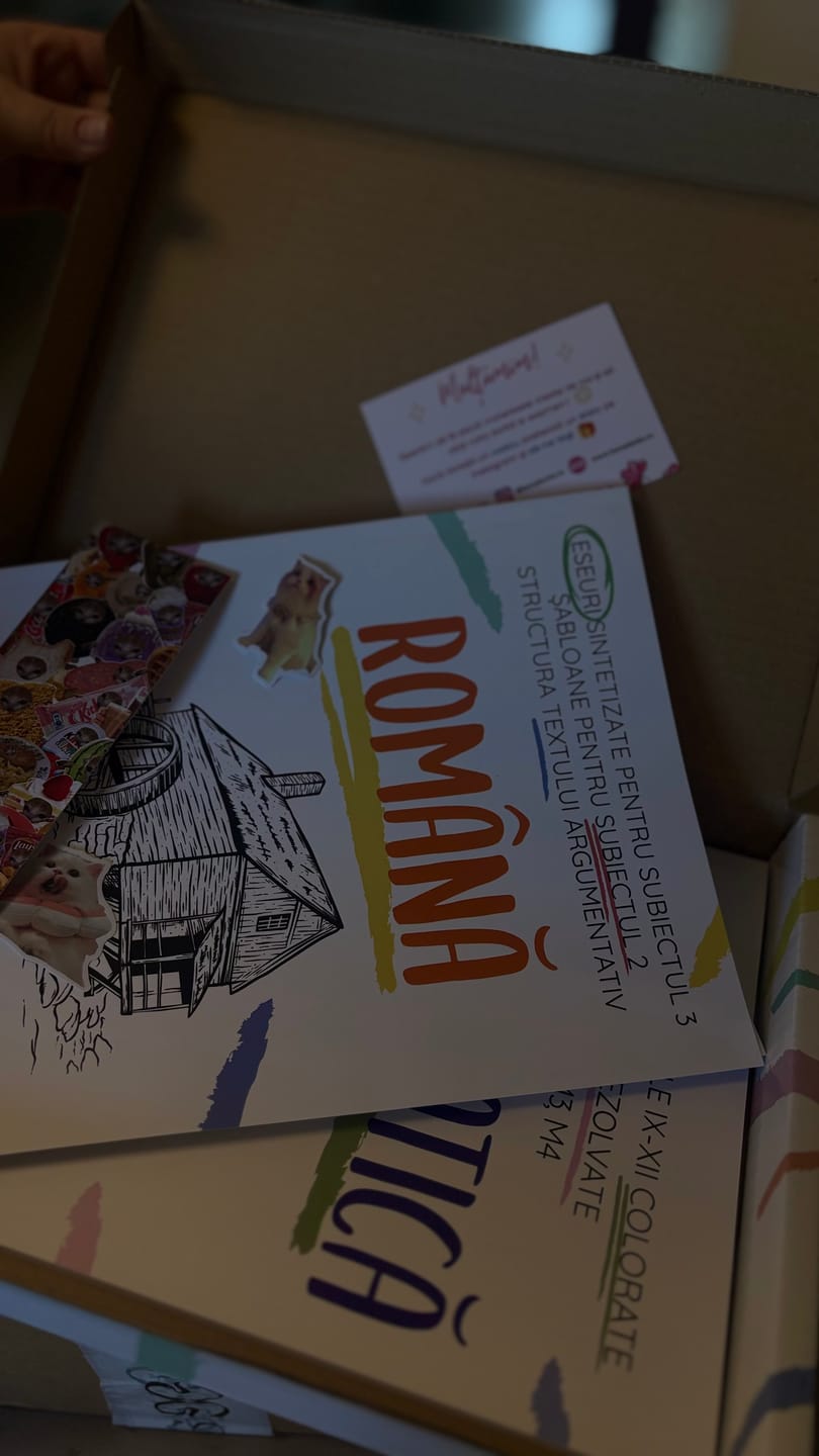 Customer photo review of Pachet Bacalaureat (Română + Matematică) Bacademia