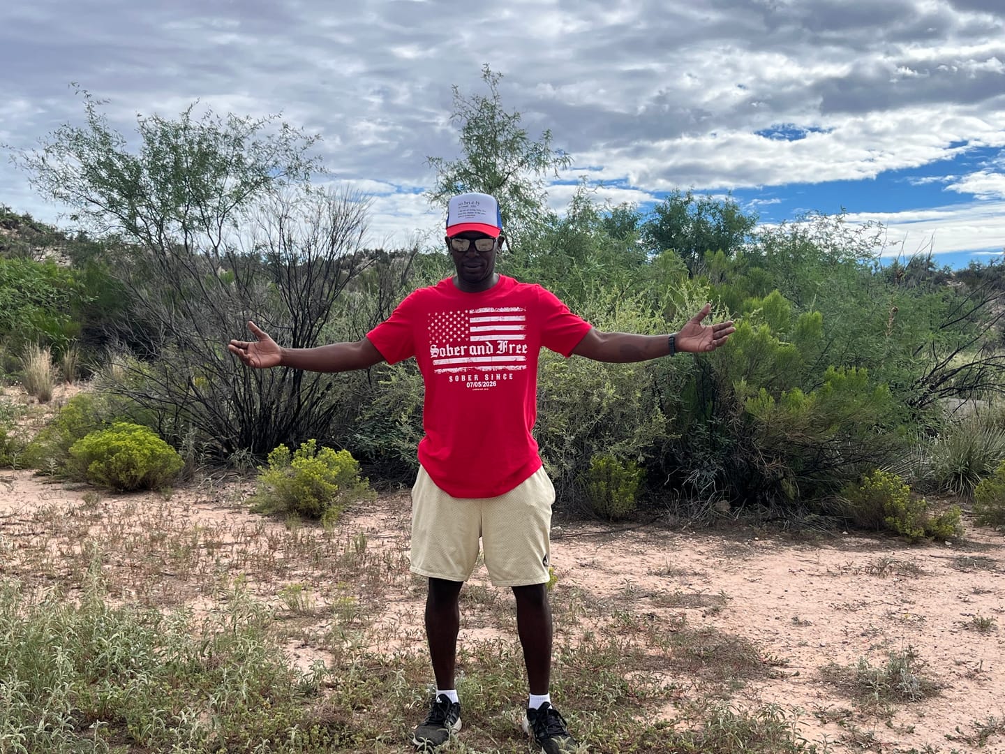 Customer photo review of Sober Hat | Sobriety Definition Snapback